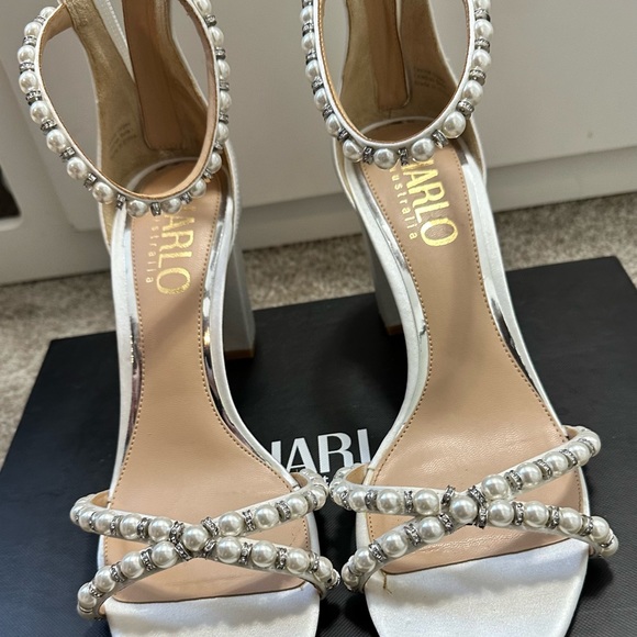 Harlo AU Alexene Low Heel Bridal Shoes- Size 8.5 - Picture 2 of 10